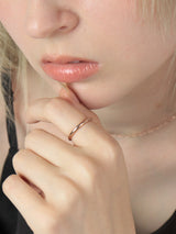 Slim Glow Simple Ring