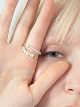 Spiral Pearl Ring