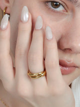 Triple Line Ring