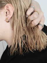 Bicolor One Touch Hoop Pierce