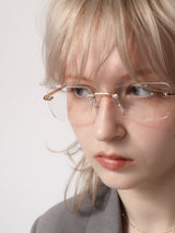 Rimless Glasses 001  [GOLD]