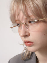 Rimless Glasses 001  [GOLD]