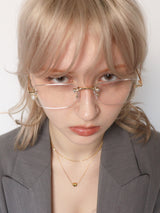 Rimless Glasses 001  [GOLD]