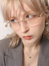 Rimless Glasses 001  [GOLD]