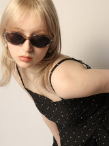 Oval Sunglasses 001  [GRAY]