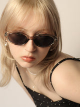 Oval Sunglasses 001  [GRAY]