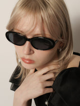 Oval Sunglasses 001  [BLACK]