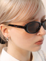 Oval Sunglasses 001  [BROWN]