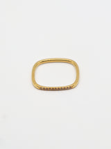 Zirconia Square Ring
