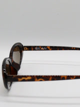 Oval Sunglasses 001  [BROWN]