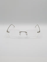 Rimless Glasses 001  [SILVER]