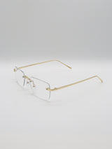 Rimless Glasses 001  [GOLD]