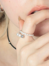 Spiral Pearl Ring