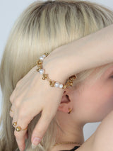 Hard link Pearl Bracelet