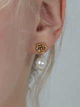 Rose Drop Pearl Pierce