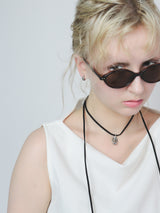 Oval Sunglasses002  [BROWN]