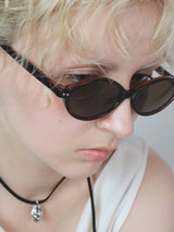 Oval Sunglasses002  [BROWN]
