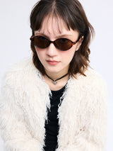 Oval Sunglasses002  [BROWN]