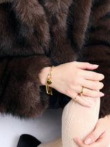 Mix Link Heart Bracelet