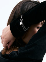 Mix Link Heart Bracelet