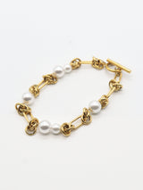 Hard link Pearl Bracelet