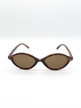 Oval Sunglasses002  [BROWN]