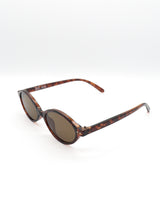 Oval Sunglasses002  [BROWN]