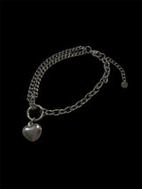 Mix Link Heart Bracelet